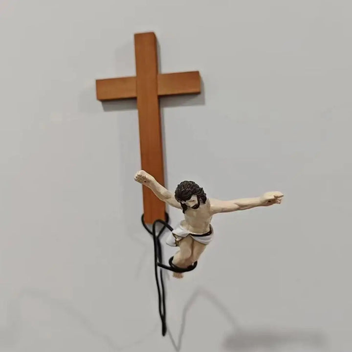 BowLift | Bungee Jumping Jesus Easter Atmosphere Decorative Ornaments Christ Figure Religious Decorations Holiday Gifts Hanging Ornaments