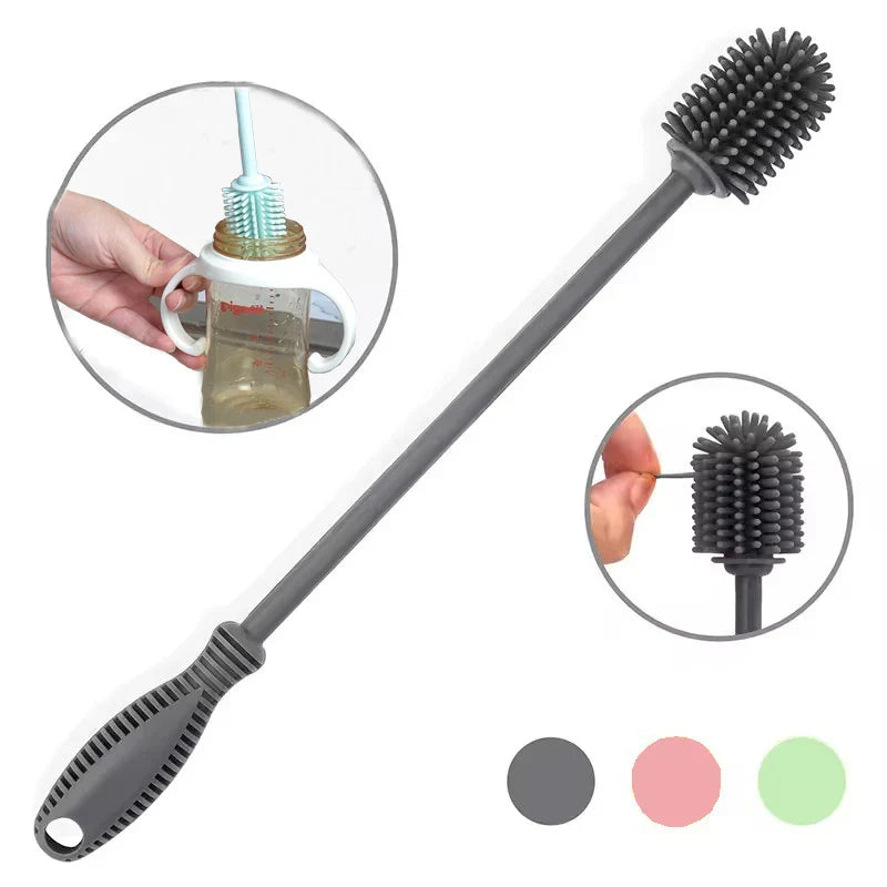 BowLift | Easy Cleaning Baby Long Handle Silicone Bottle Brush