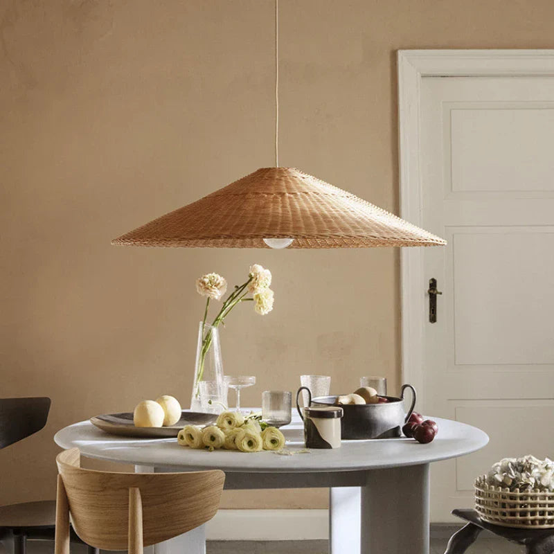 BowLift | Scandinavian LED Pendant Lamp Made of Bamboo