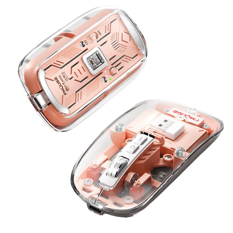 BowLift | Silent Transparent Clear Click Wireless Mouse