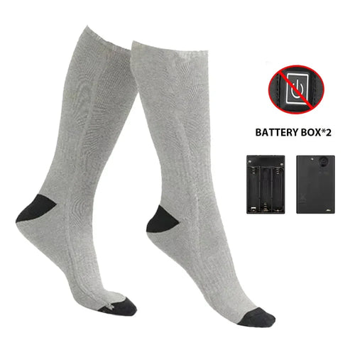 BowLift | HeatWear Rechargeable Socks with Battery Box | Electric Heating Socks for Women & Men | Warm Socks for Skiing, Hiking & Outdoor
