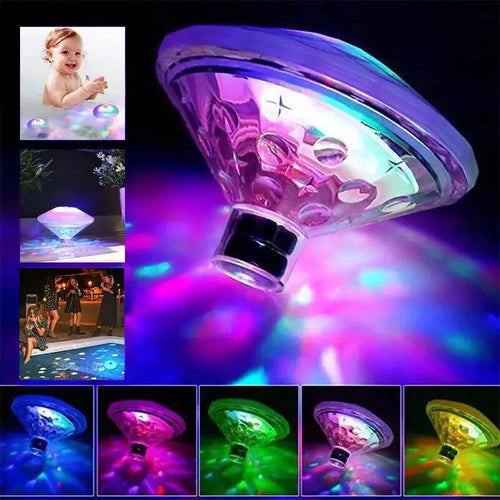BowLift | Floating LED Underwater Lamp AquaLuma | RGB Color Change | IP67 Waterproof | For Pool, Bathtub & Party