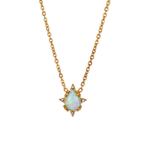BowLift | Dainty Iridescent Opal Necklace, Bracelet, Earrings