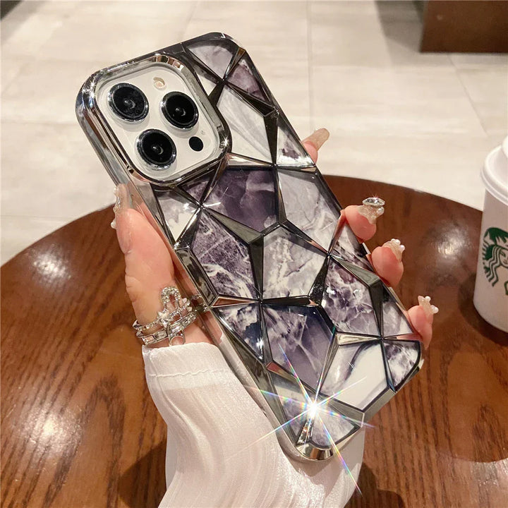 BowLift | Geometric Colorful Marble iPhone Case