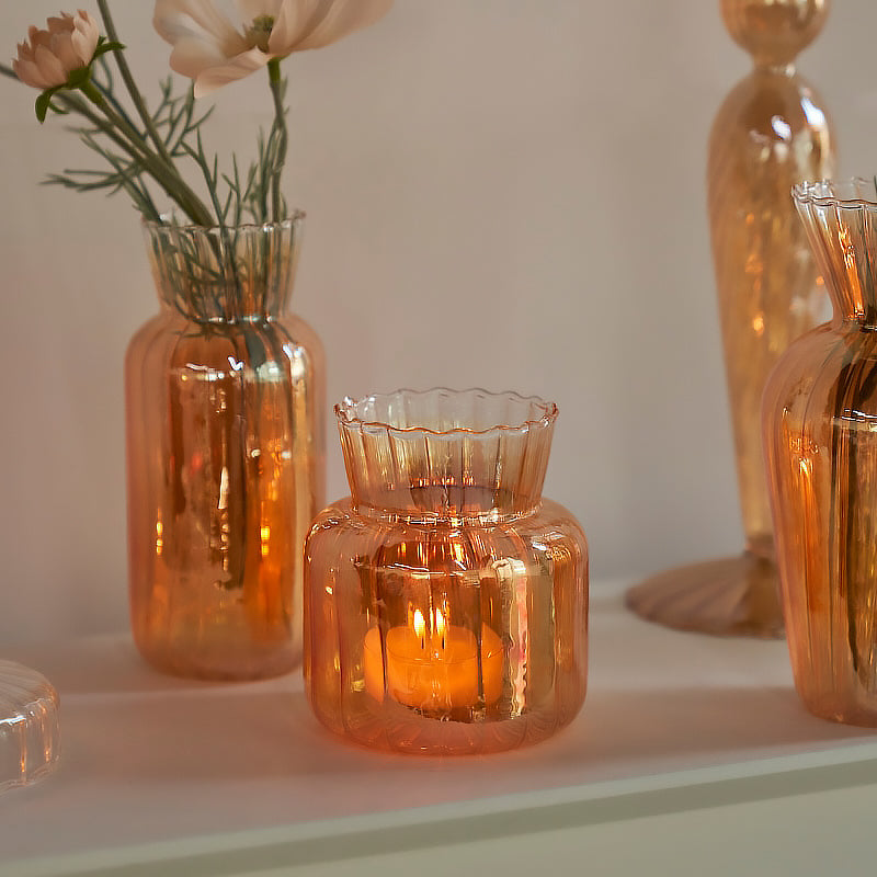 Gold Coat Glass Vase | Bowlift