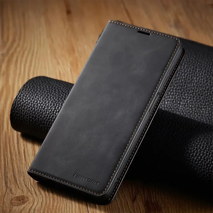 BowLift | Samsung Case: Magnetic Leather Bag for Stylish Protection