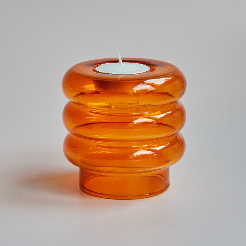BowLift | Dual Glass Spiral Candle Holder