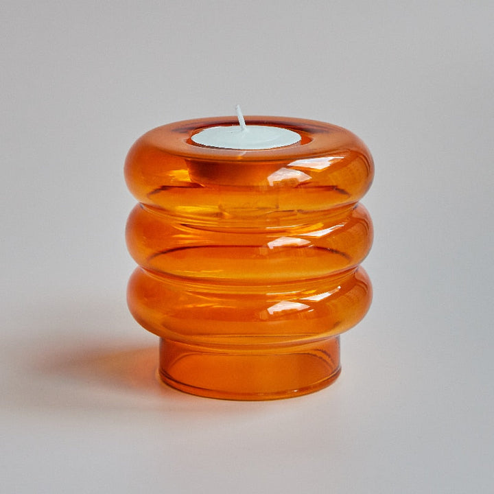 BowLift | Dual Glass Spiral Candle Holder