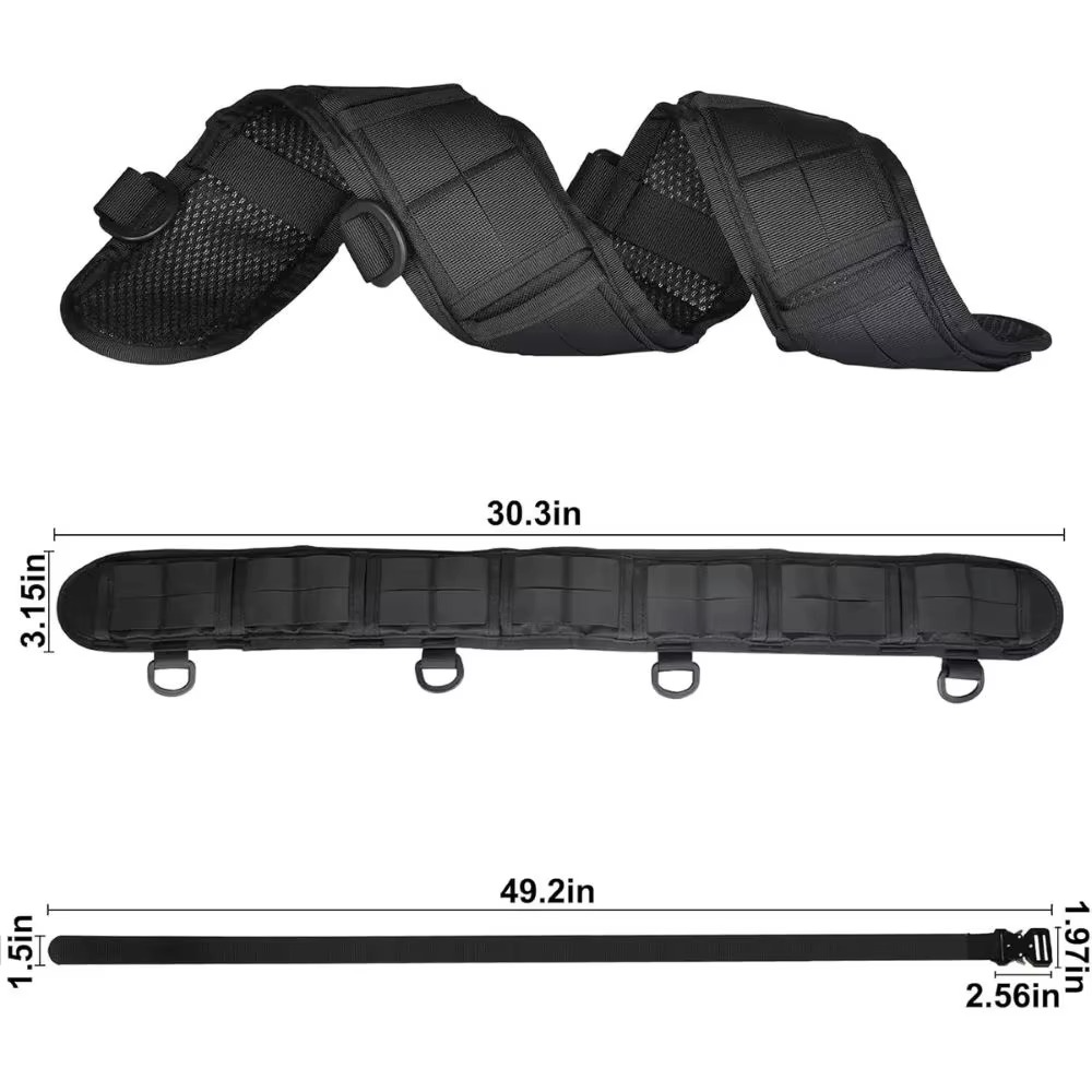 BowLift | Outdoor Tactical Belt, Multi Functional Nylon Training Belt Set