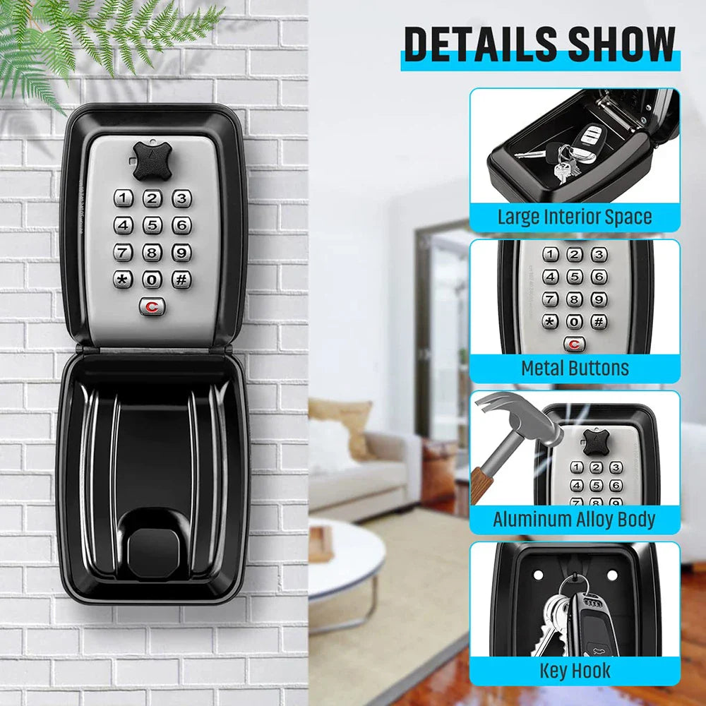 BowLift | Waterproof Wall-Mounted Key Safe Box | Secure, Durable & Ideal for Outdoor Use