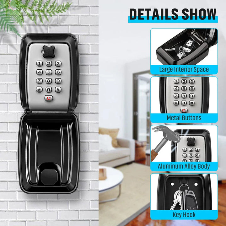 BowLift | Waterproof Wall-Mounted Key Safe Box | Secure, Durable & Ideal for Outdoor Use