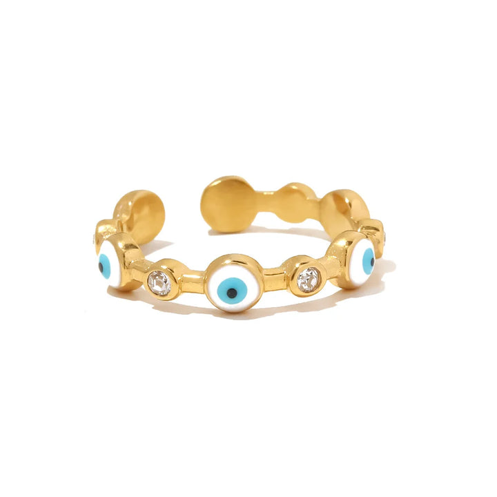 BowLift | Adjustable Dainty Evil Eye Diamond Ring