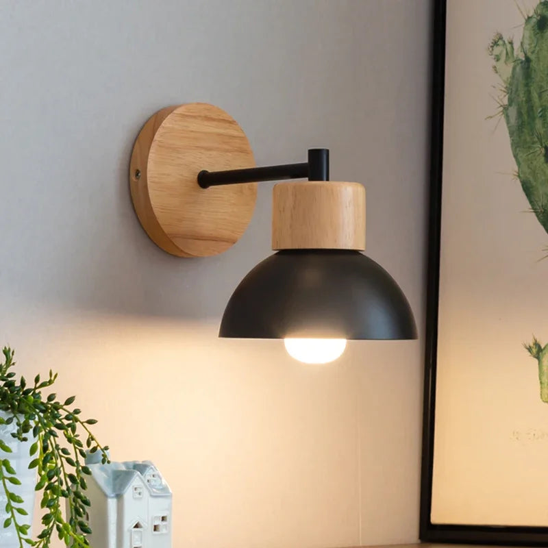 NordicWood - Trendy Wooden LED Wall Lighting Bowlift