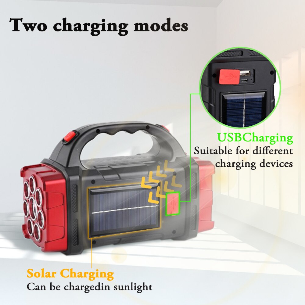 Solar Blast Powerful Power Bank LED Flashlight | Bowlift