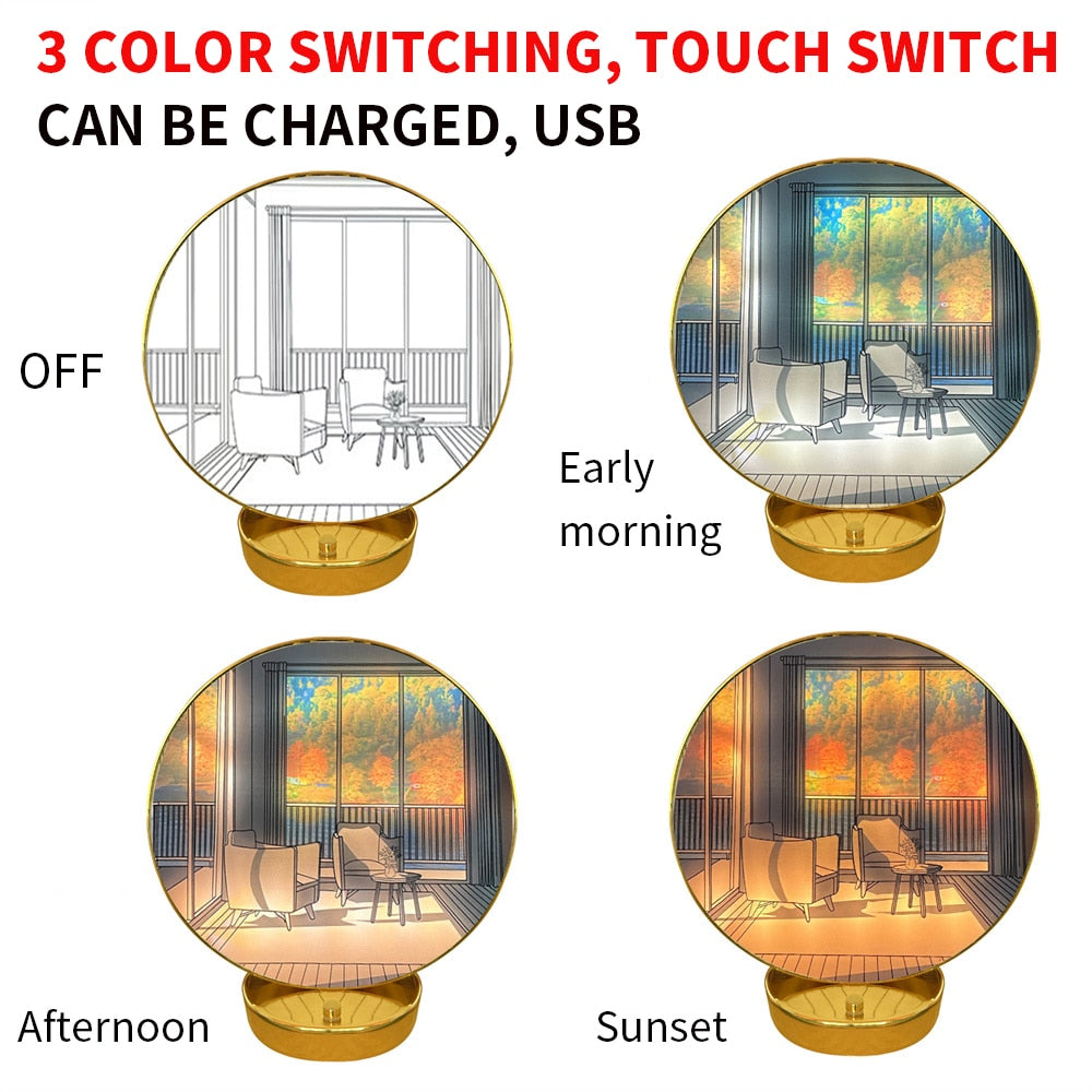 BowLift | Creative Artistic Orb Painting Table Lamp