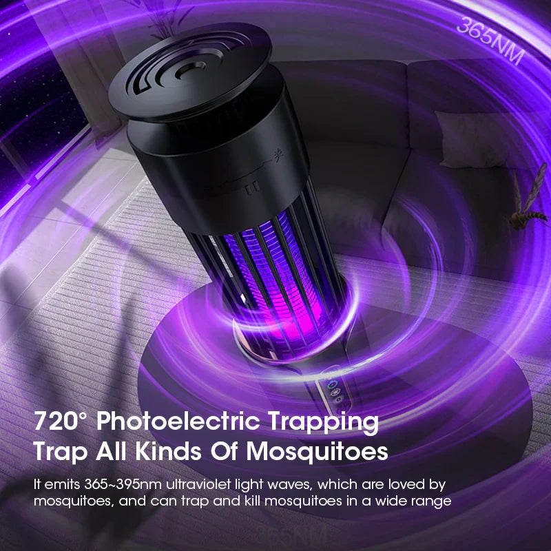 BowLift | Zentora Mosquito Lamp | USB-powered & Quiet | Chemical-free with Night Light Function