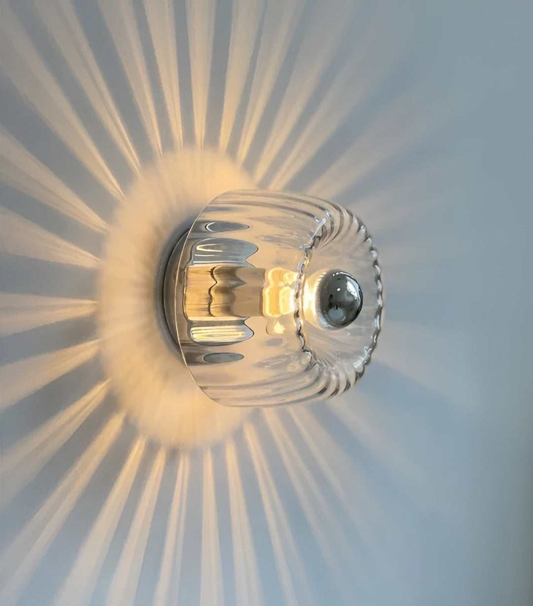 BowLift | ScandiElegance Wall Lamp – Modern Glass Lighting with Bauhaus Charm