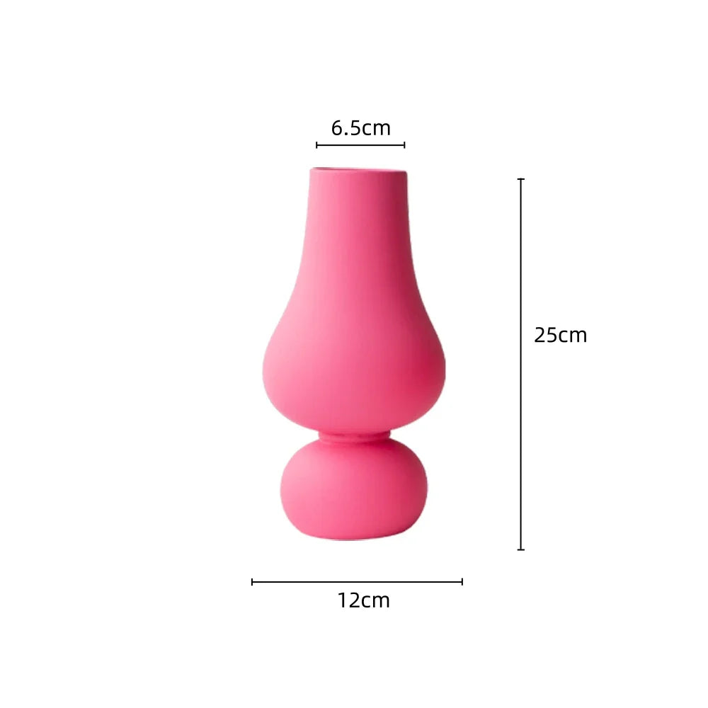 Vivid Pink Ceramic Vase | Bowlift