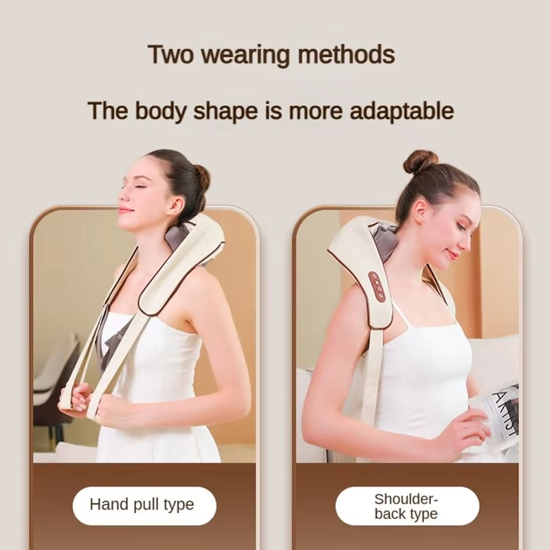 BowLift | Neck and Shoulder Massager with Deep Tissue Shiatsu and Heat for Pain Relief