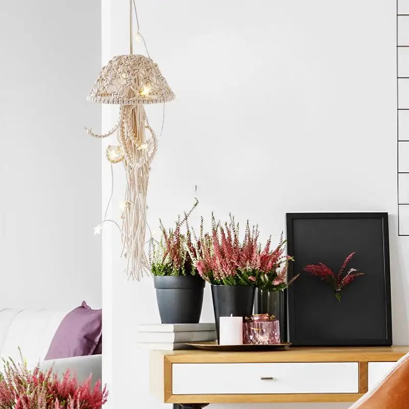 BowLift | Artistic Jellyfish Dream Catcher Handmade Lamp