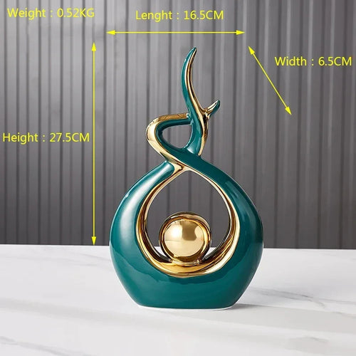 BowLift | ScandiForm Ceramic Figure | Nordic Home Decor | Handcrafted Sculpture | Home Accessory for Living Room & Office