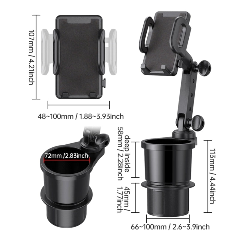BowLift | Drive Comfort Car Cup Holder Phone Stand
