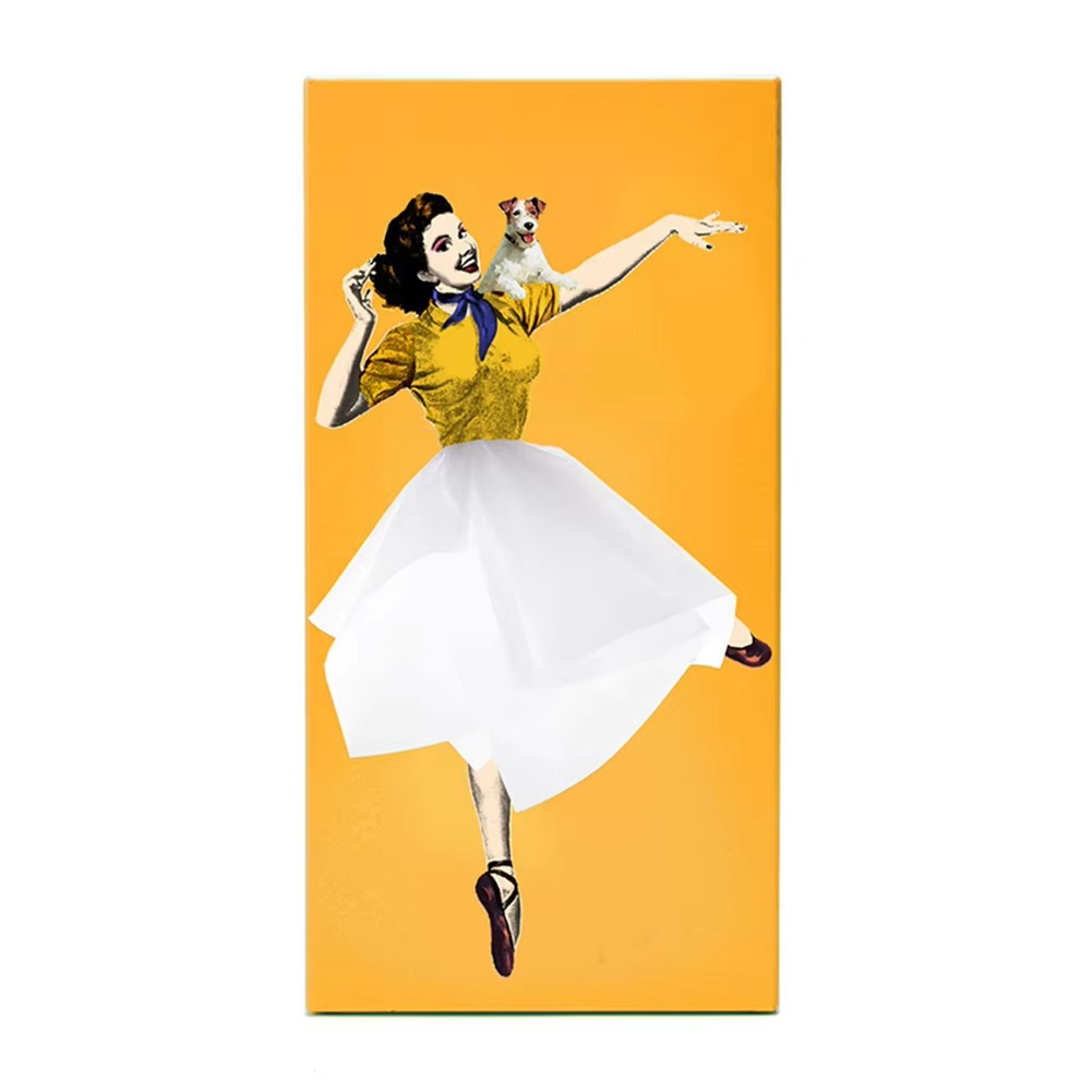 BowLift | Retro Rectangular Facial Tissue Box Case for Vanity, Countertop, or Nightstand