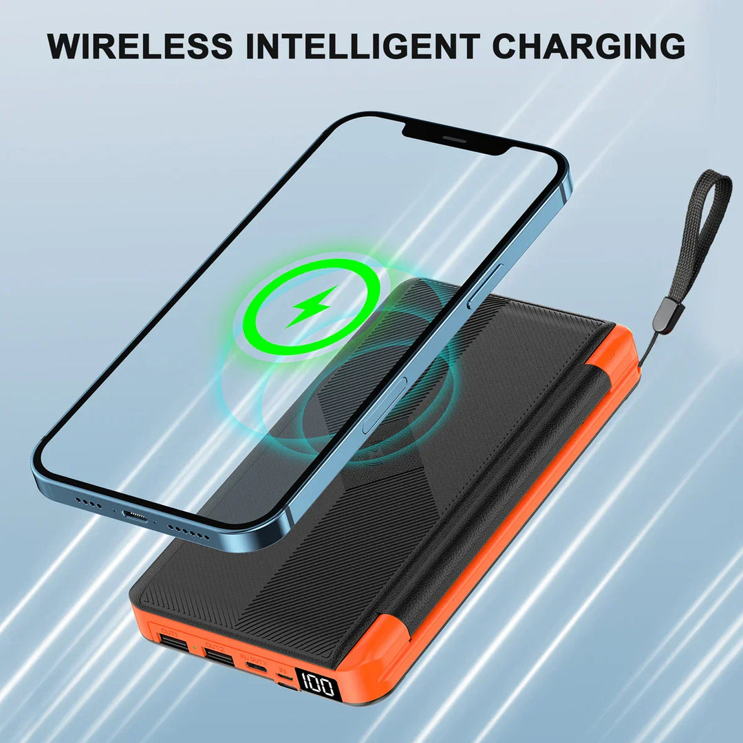 Solar Fast Charging Ultra-Large Capacity Portable Powerbank | Bowlift