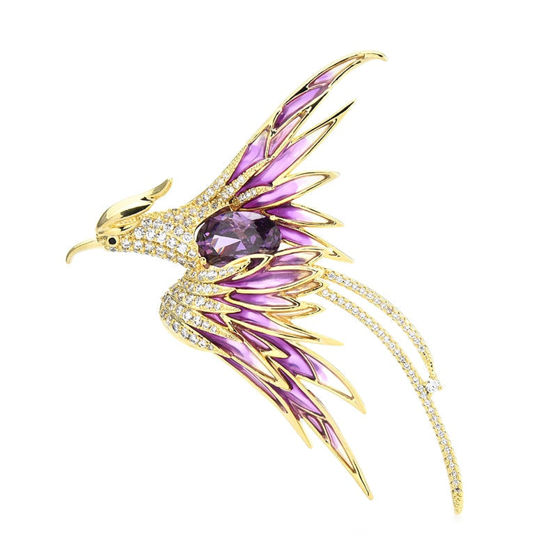 BowLift | Colorful Flying Phoenix Brooches