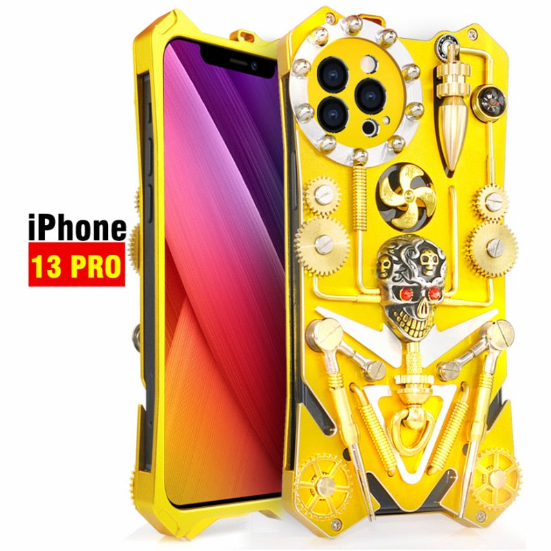 BowLift | Mechanic Skull Cyberpunk Style iPhone Case