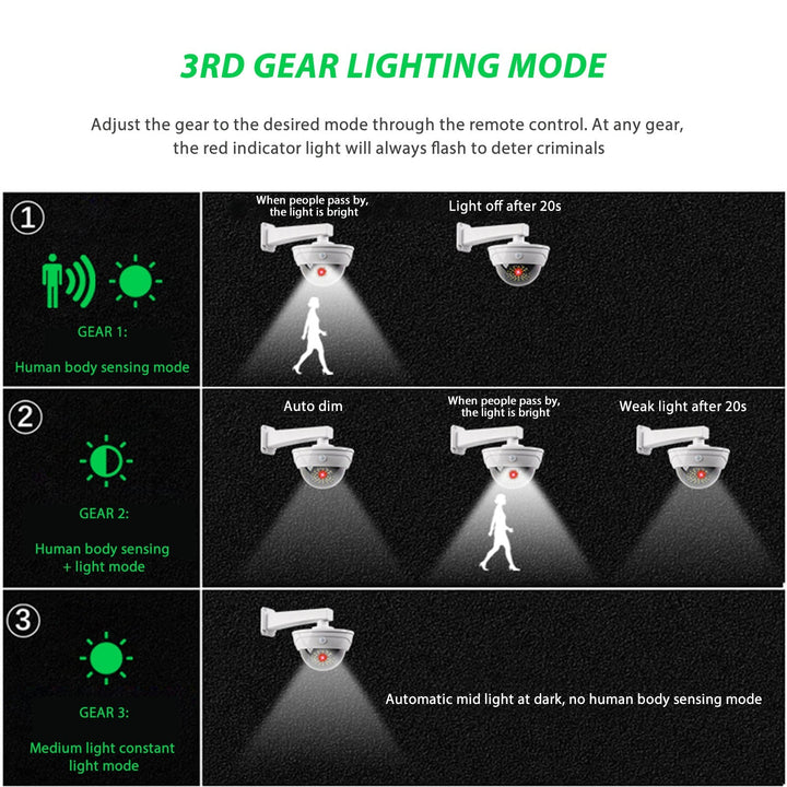 BowLift | Outdoor Waterproof Solar Dummy Security Camera
