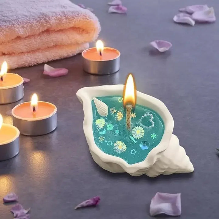 Handmade Sea Shell Starfish Aromatherapy Candle | Bowlift
