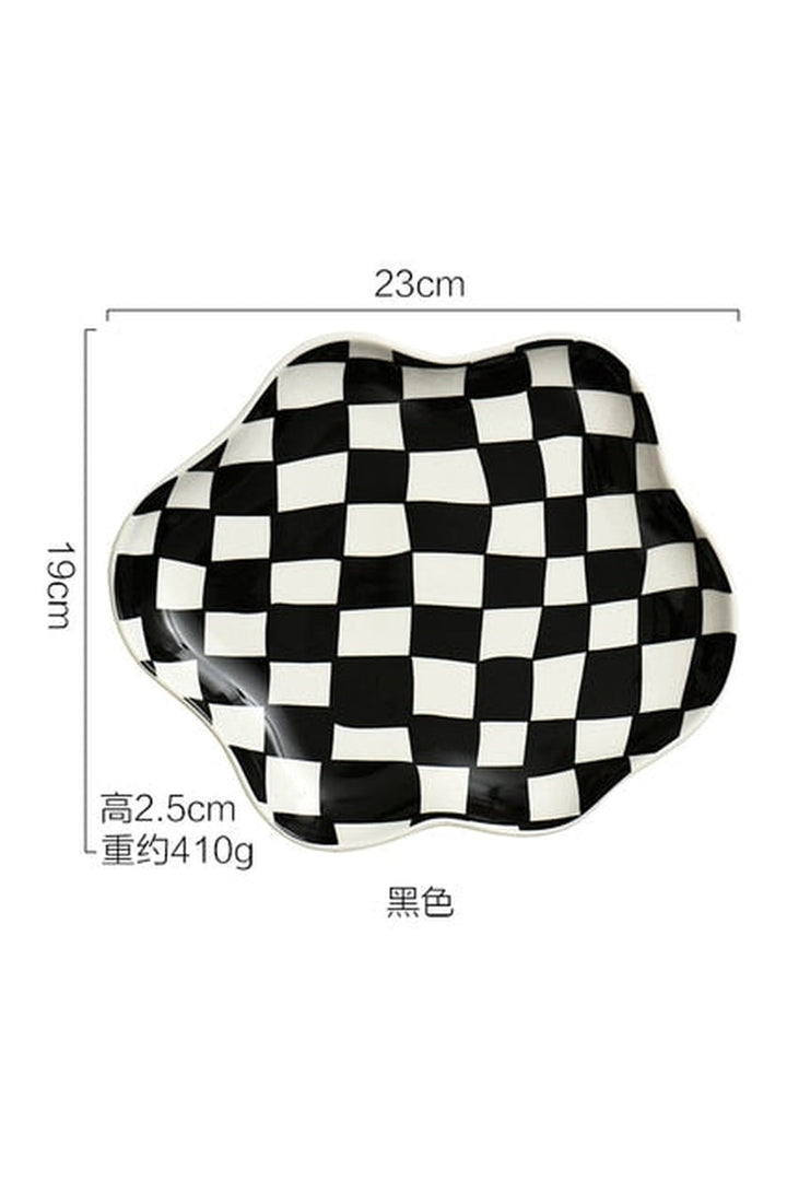 Ceramic chessboard plate | Bowlift