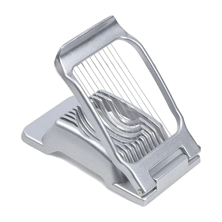 BowLift | Egg Slicer SchnittMeister | Stainless Steel Cutting Wires | For Egg, Cheese & Mushrooms | Robust Aluminum Housing