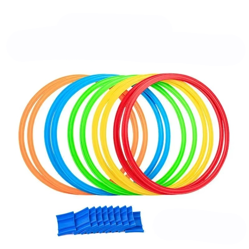 BowLift | Outdoor Agility Training Ring Set – 11in or 15in Checkered Connectors for Speed, Balance, and Fun