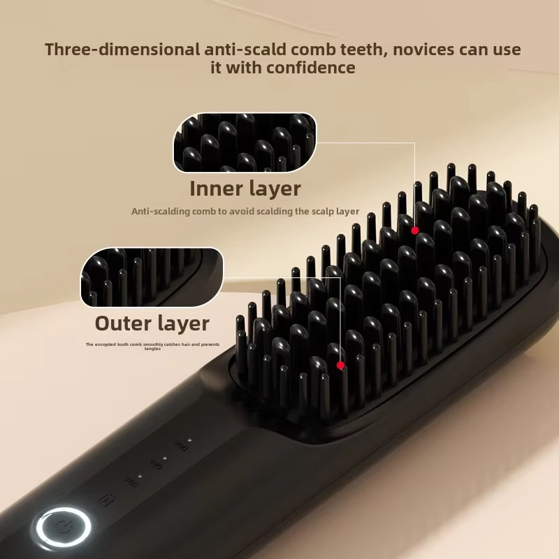 BowLift | USB Rechargeable Ionic Hair Styler – Ceramic Straightening Comb