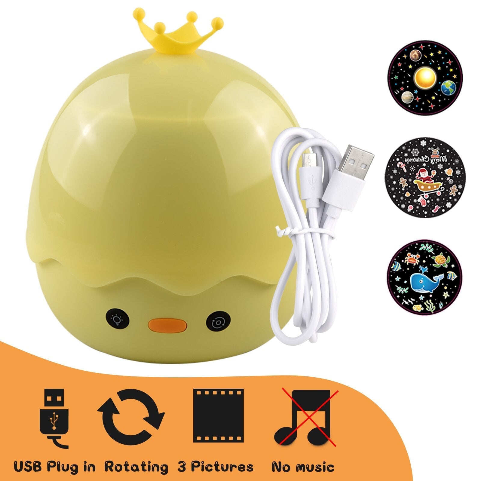 BowLift | Rotating Deer Music Star Projector Night Lamp