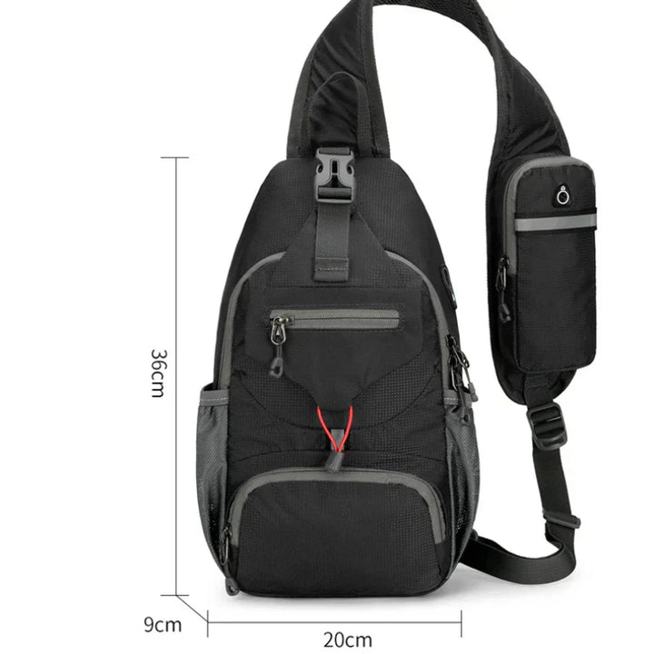 BowLift | SecurePack | Anti-Theft Waterproof Multi-Pocket Shoulder Backpack – Lightweight Crossbody Travel Bag