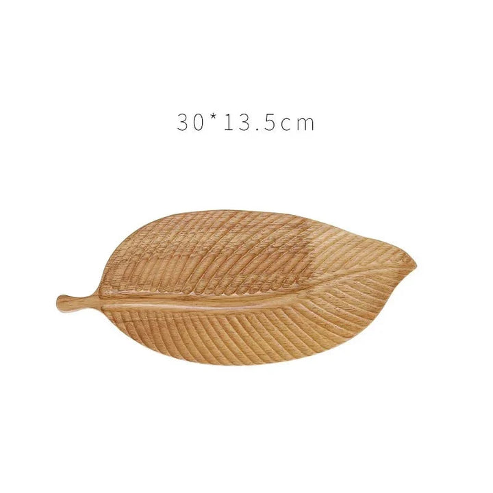 Leaf-shaped fruit plate