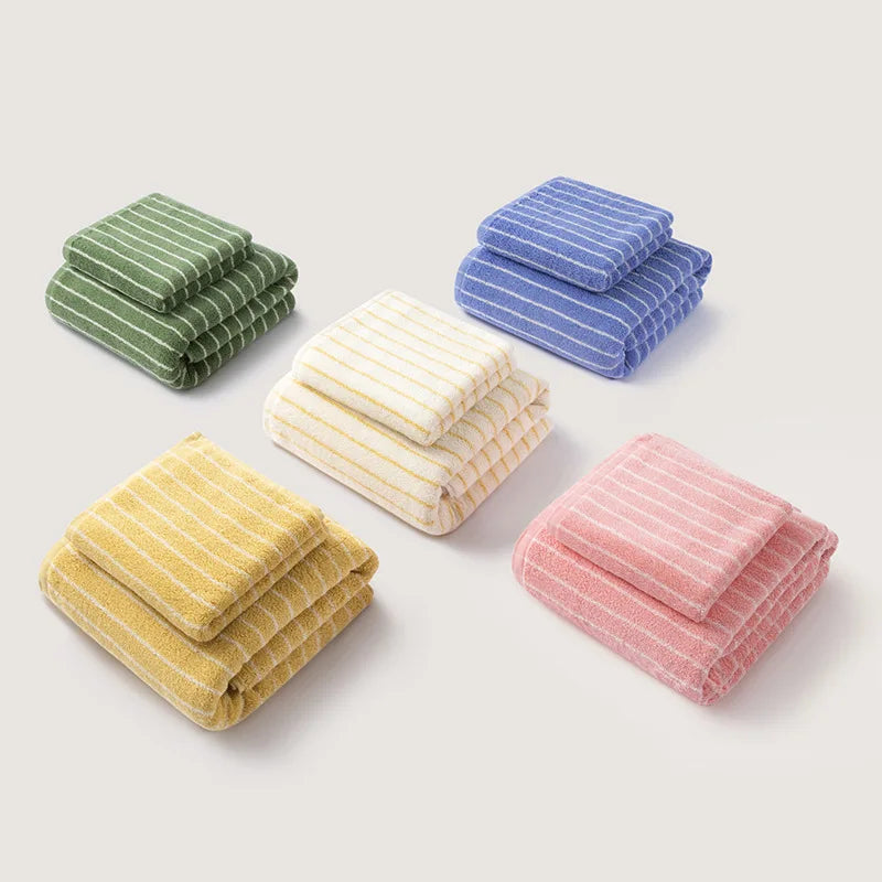 Retro Striped Cotton Towel | Bowlift