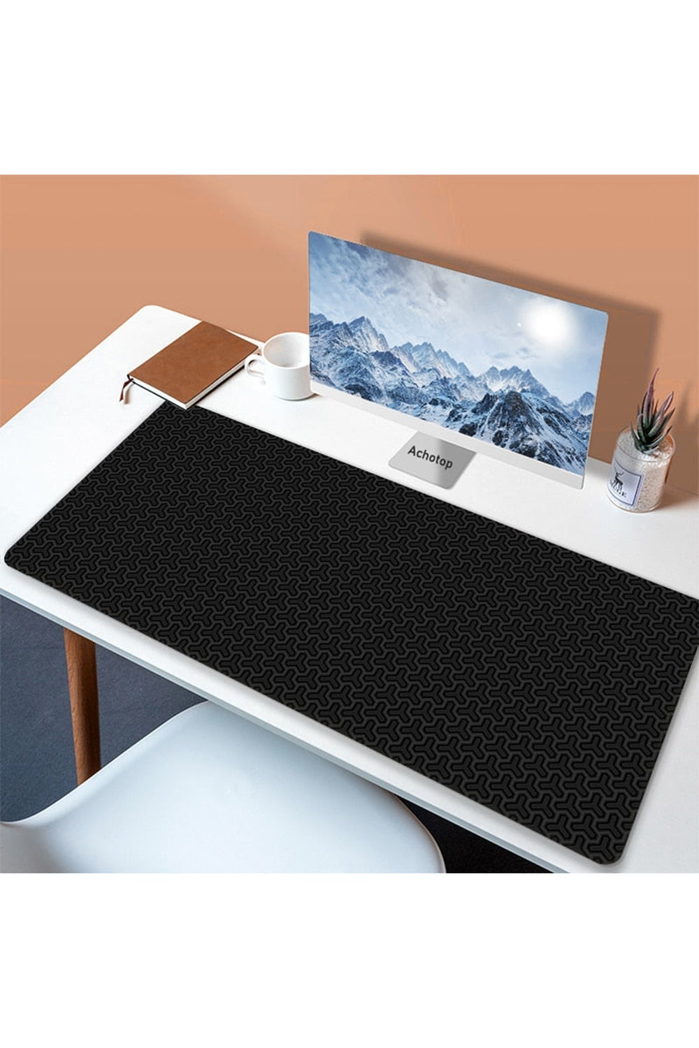 White Art Mouse Pad Desk Mat | Bowlift