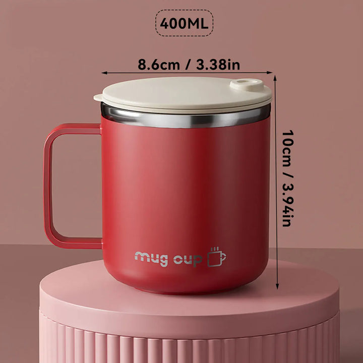 Insulated stainless steel coffee cup with lid | Bowlift