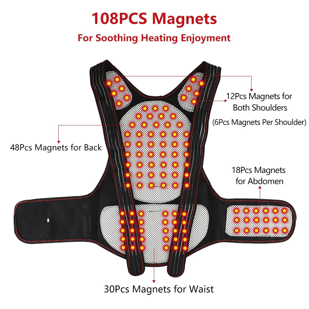 BowLift | Self-Heating Magnetic Back Support Massager