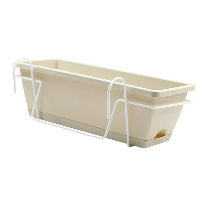 BowLift | Plantivo Railing Planter Box | With Hooks & Drain Tray | 8L Capacity | Weatherproof