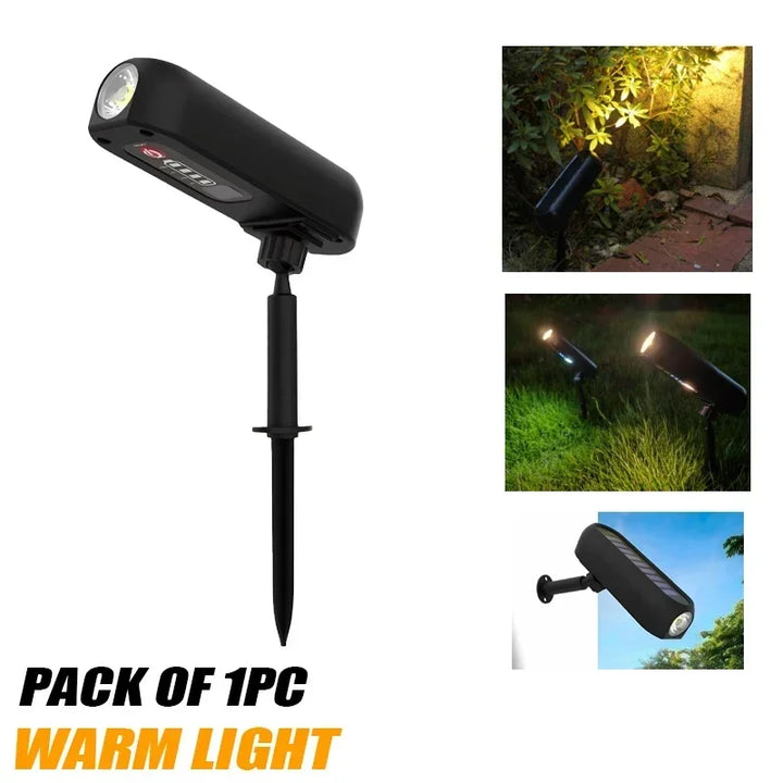 BowLift | Luminoa SolarGlow Solar Garden Spotlight LED | Color Change & Warm White | Waterproof | For Garden, Terrace & Landscape | 6–8 Hours Light Duration