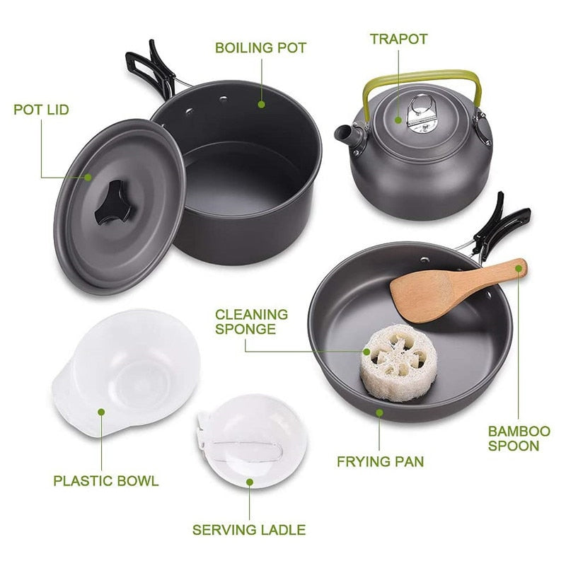 Camping Travel Cookware Kit | Bowlift