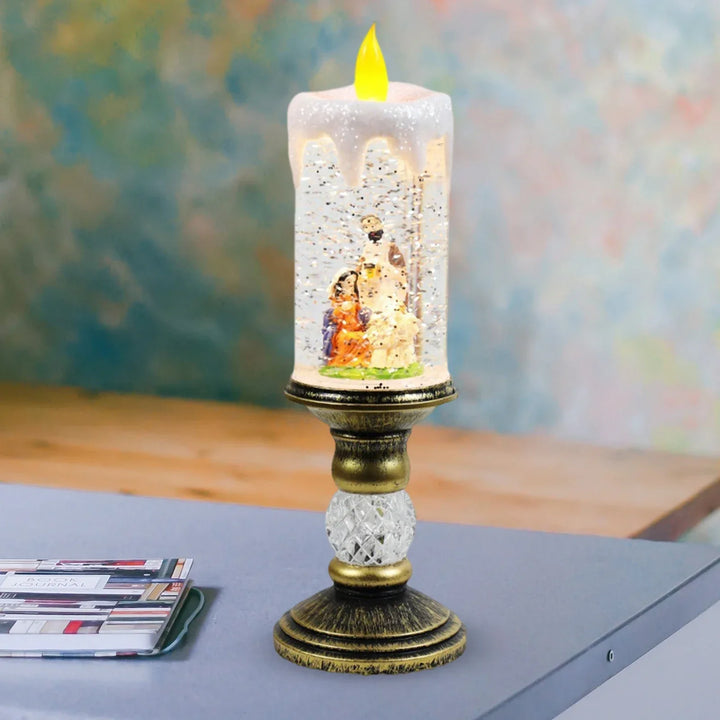 Crystal Echo Christmas Water Candle | Bowlift