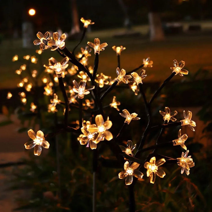 BowLift | Sakura Tree Solar Flower Pathway Outdoor Lights