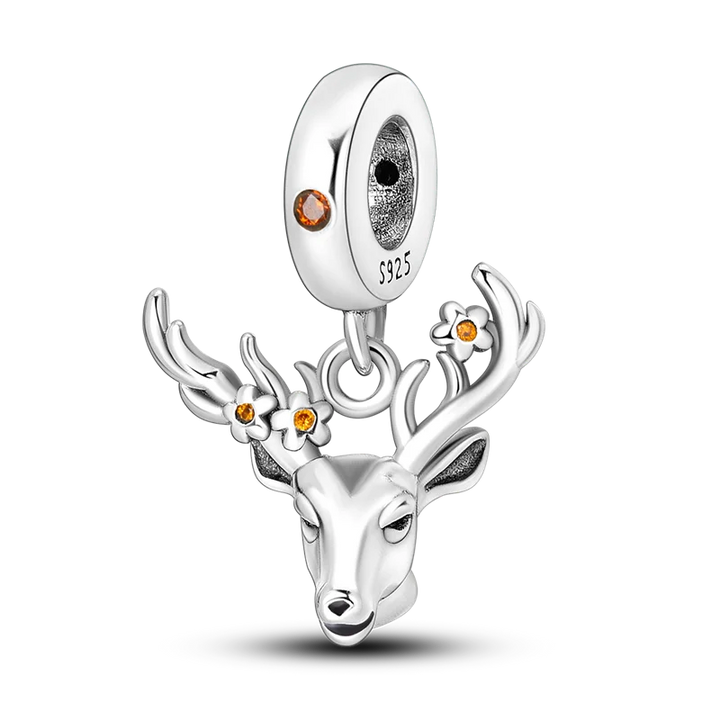 BowLift | 925 Silver Golden Leopard Charms Beads Colorful Chameleon Rhinoceros Lion Scarab Cat Pendant Compatible with Original Pandora Bracelet Jewelry