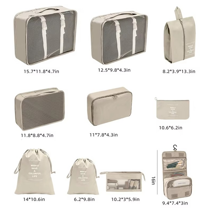 BowLift | Travel Organizer Packing Cube Set for Luggage and Wardrobe Storage